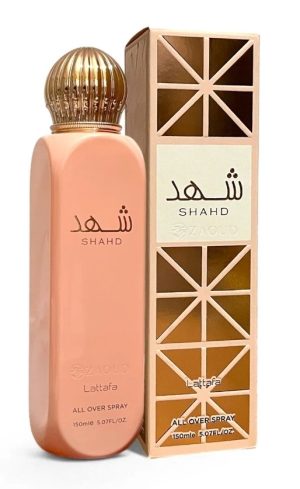 Lattafa Shahd All Over Spray Cabelo e Corpo 150 ml Eau De Parfum Aroma doce