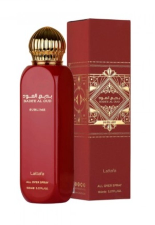 Lattafa Spray para Corpo e Cabelo Badee Al Oud Sublime Feminino 150ml - Imagem 4