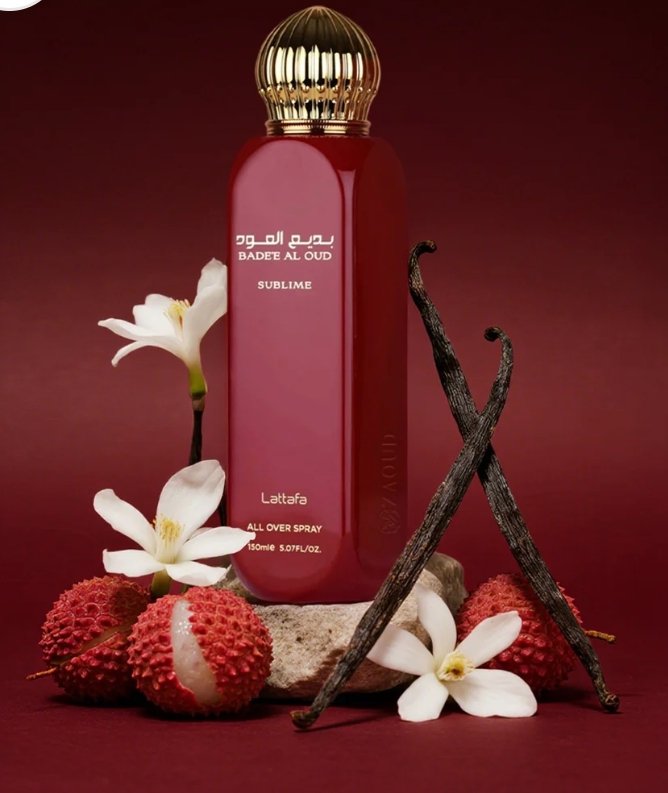 Lattafa Spray para Corpo e Cabelo Badee Al Oud Sublime Feminino 150ml