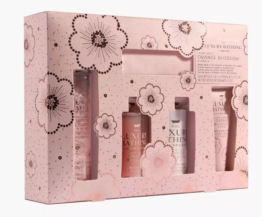 The Luxury Bathing Company - Toalha de Rosto + Gel de Banho + Hidratante + Hidratante para mãos e unhas + Sais de banho/ Orange Blossom - Imagem 2