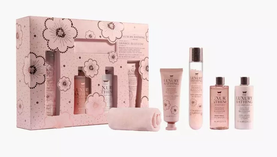 The Luxury Bathing Company - Toalha de Rosto + Gel de Banho + Hidratante + Hidratante para mãos e unhas + Sais de banho/ Orange Blossom - Imagem 3