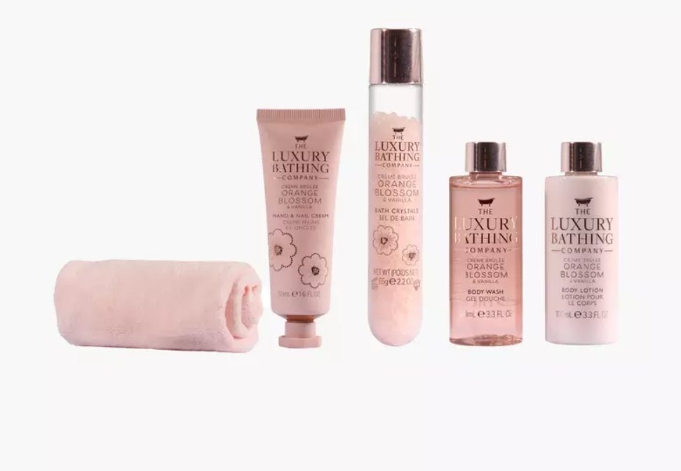 The Luxury Bathing Company - Toalha de Rosto + Gel de Banho + Hidratante + Hidratante para mãos e unhas + Sais de banho/ Orange Blossom - Imagem 4