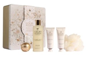 The Luxury Bathing Company - Sabonete + Hidratante + Hidratante para mãos e unhas + Efervescente de banho/ Bergamota, Ginger, e Lemon Grass