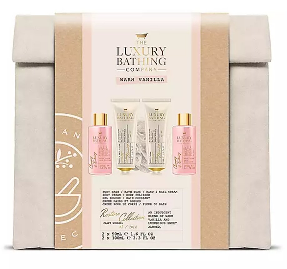 The Luxury Bathing Company Warm Vanilla Restore Collection