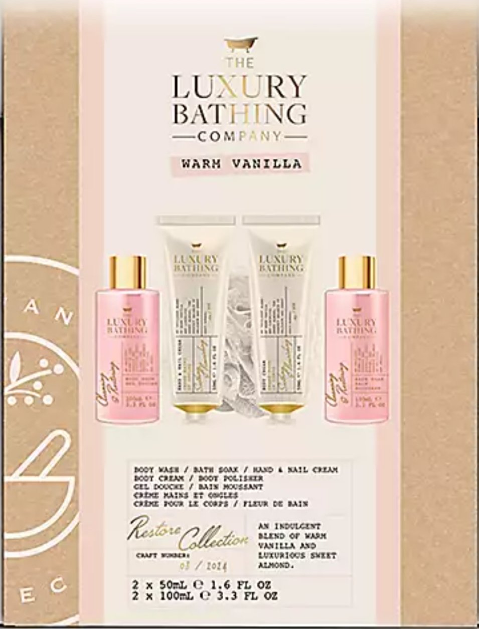 The Luxury Bathing Company Warm Vanilla Restore Collection - Imagem 2